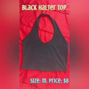 Black halter top